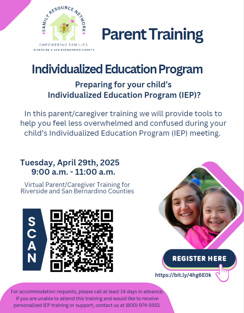 Parent Training - Individualized Education Program