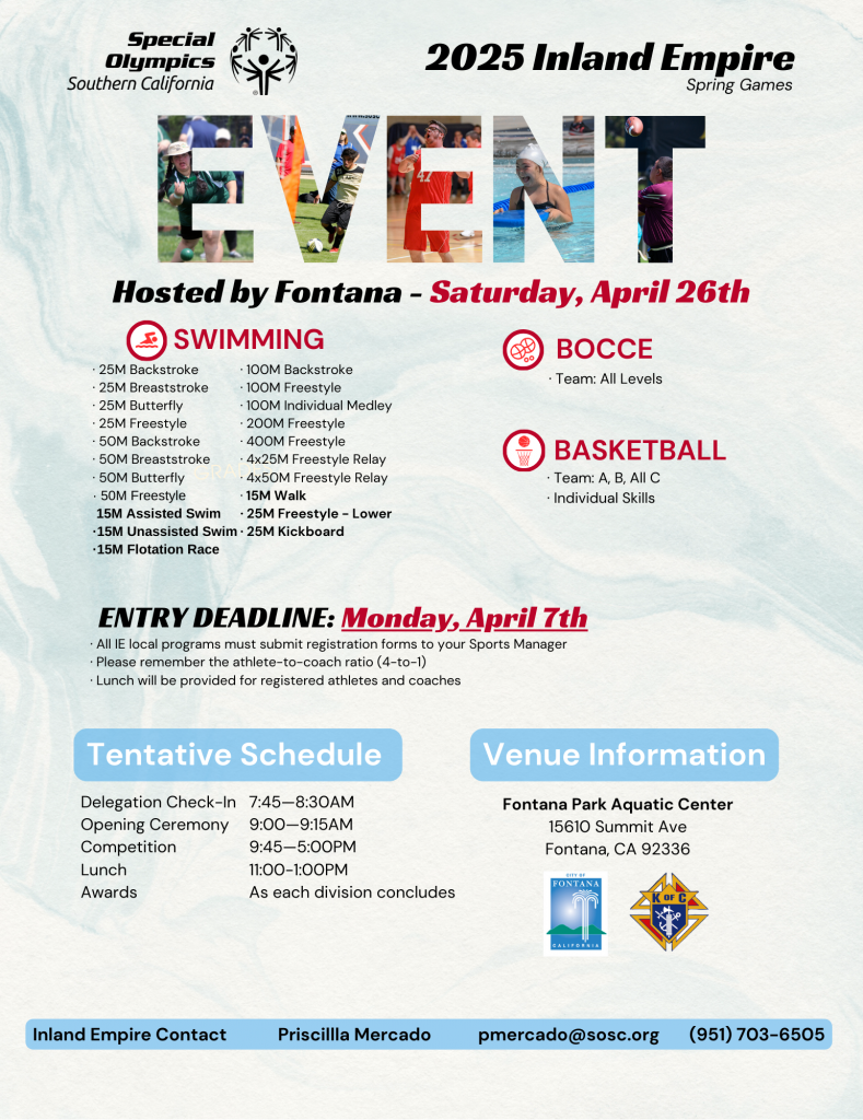 Special Olymipcs Games (Fontana)