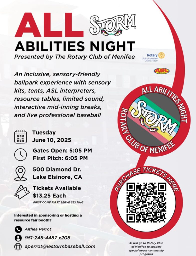 Storm All Abilities Night (Lake Elsinore)