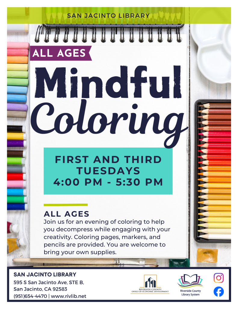 Mindful Coloring (San Jacinto)