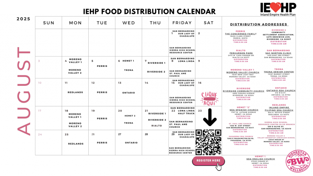 All Month: August Food Distribution Sites
