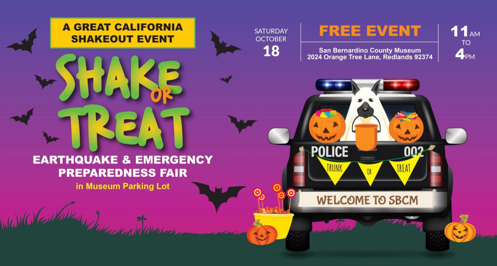 Shake or Treat Earthquake and Emergency Preparedness Fair (Redlands)