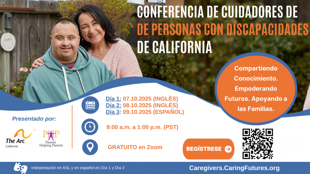 Conferencia de Cuidadores de Personas con Discapacidades de California (Virtual)